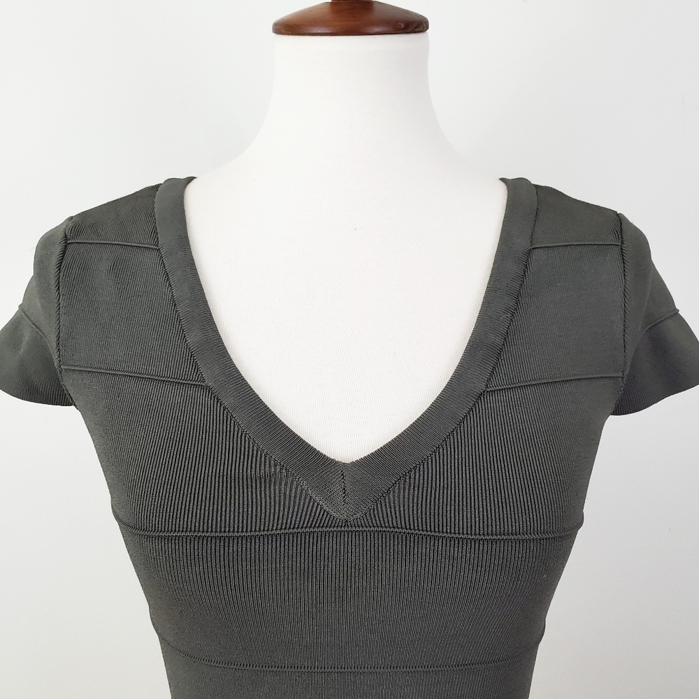 Bebe Lattice Detail Bandage Crop Top XS - Picture 4 of 11
